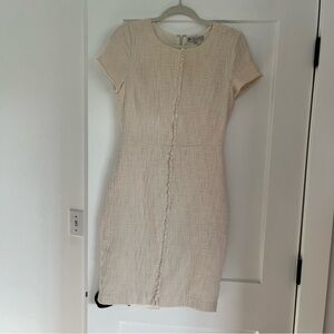 SD Collection Cream Textured Dress